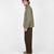 Woven Chore Coat - Sage Dry Waxed Cotton - View 4