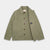 Woven Chore Coat - Sage Dry Waxed Cotton - View 6