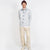 Woven Chore Coat - Natural & Navy Heather - View 2