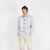Woven Chore Coat - Natural & Navy Heather - View 4