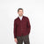 Classic Cardigan - Burgundy - View 3