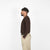 Heavy Duty Long Sleeve Tee - Single Pocket - Brown - View 4