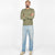 Heavy Duty Long Sleeve Tee - Single Pocket - Fatigue - View 6