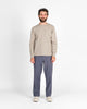 Heavy Duty Long Sleeve Tee - Single Pocket - Ascot Grey - View 2