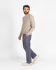 Heavy Duty Long Sleeve Tee - Single Pocket - Ascot Grey - View 4