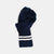 Striped Wool Scarf - Dark Navy / Off White - View 2