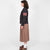Women's Varsity Cardigan - Dark Charcoal / Forster Red & Off White - View 4
