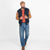 Varsity Jacket - Dark Navy/Antique Rust - View 3